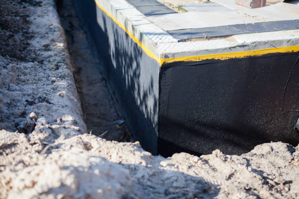 Residential Exterior Waterproofing installation at a Montrose, VA home by SJ Waterproofing Pros